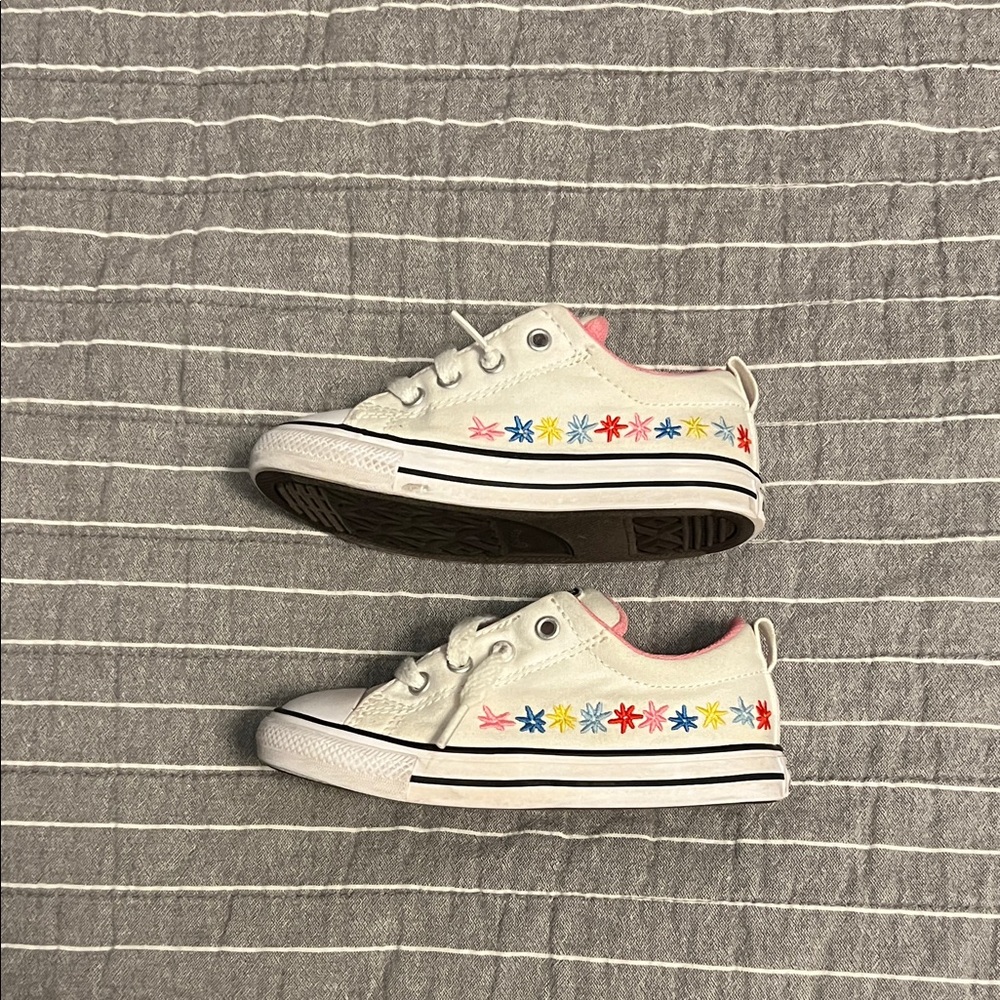 Kids Floral Converse Sneakers